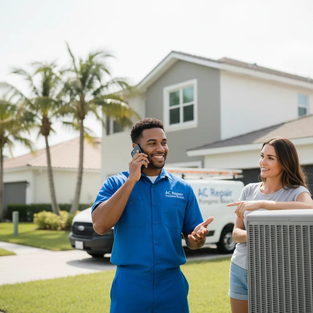 AC Repair Pompano Beach customer support in Lauderhill